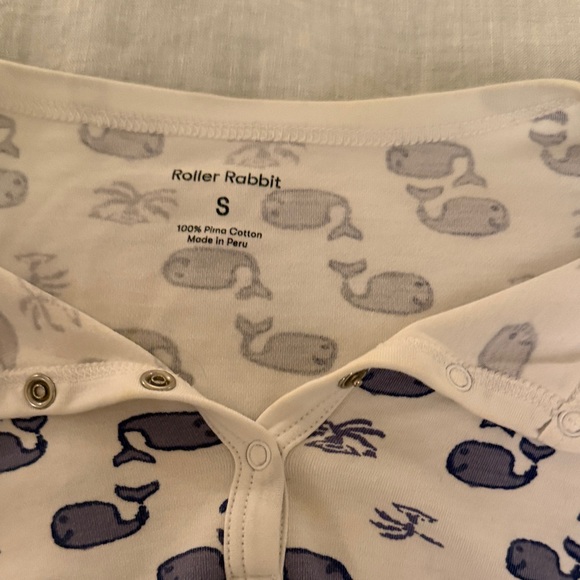 Roller Rabbit Moby Whales Pajama Set - Picture 3 of 5